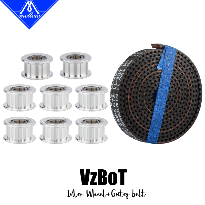 Gt2 Belt - Mellow 1Set Aluminium GT2 Idler With
