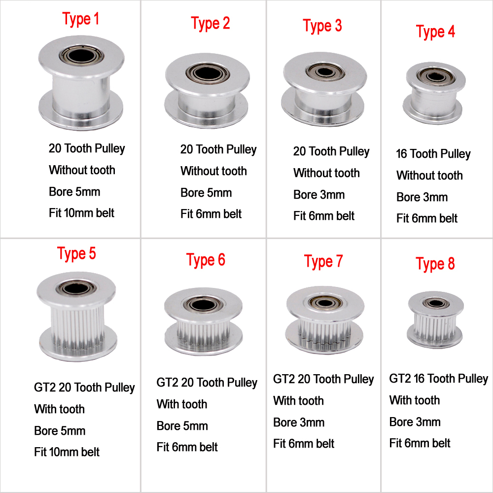 10PCS GT2 Idler Timing Pulley  - Gt2 Belt review and price