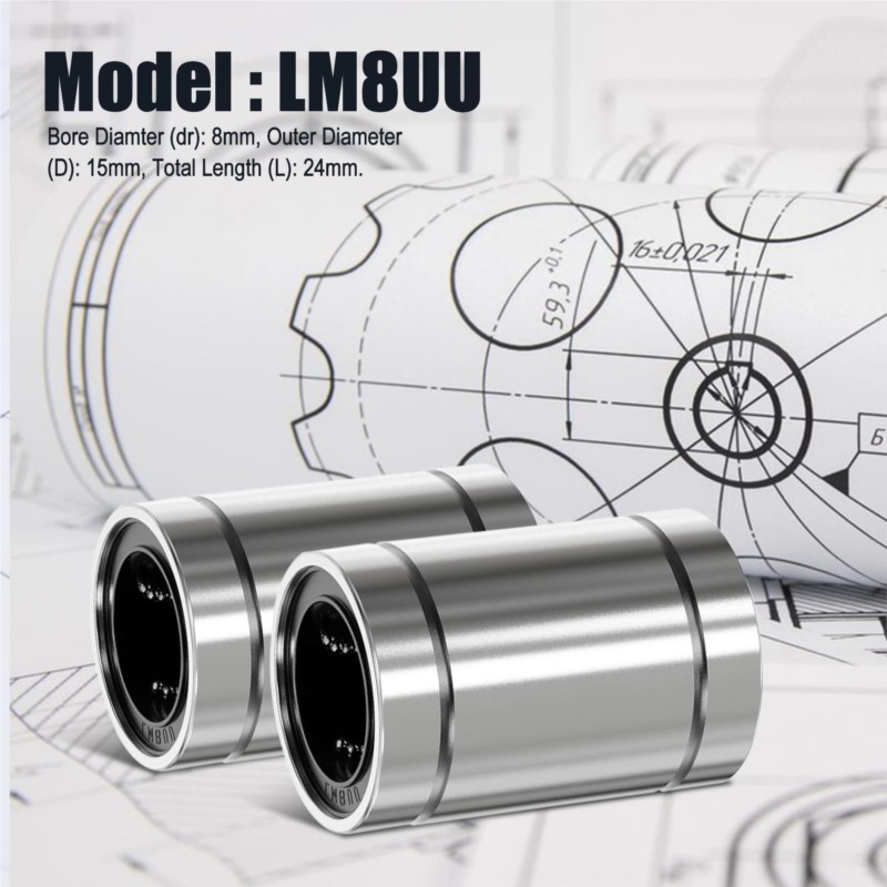 4/10PCS LM8UU LM10UU LM16UU LM - Linear Rod 8Mm review and price