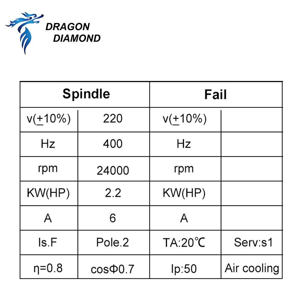 Dragon Diamond HQD 2.2KW 3KW 6 - Cnc Router review and price