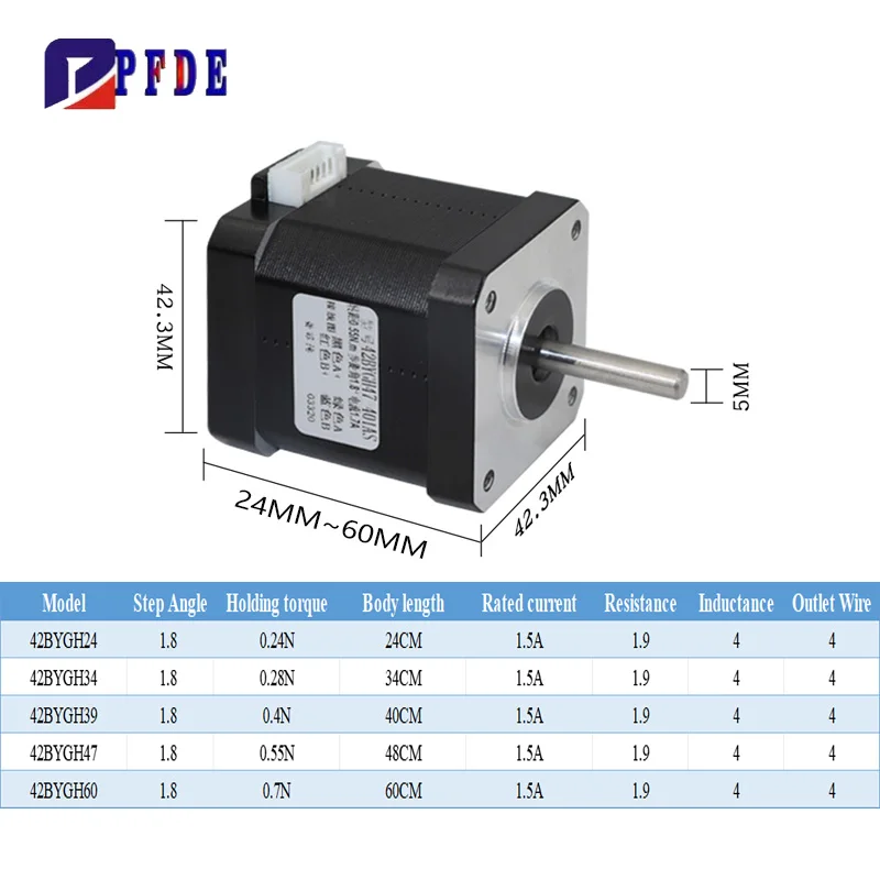 Nema17 Stepper Motor 42BYGH 3D - Stepper Motor Nema17 review and price