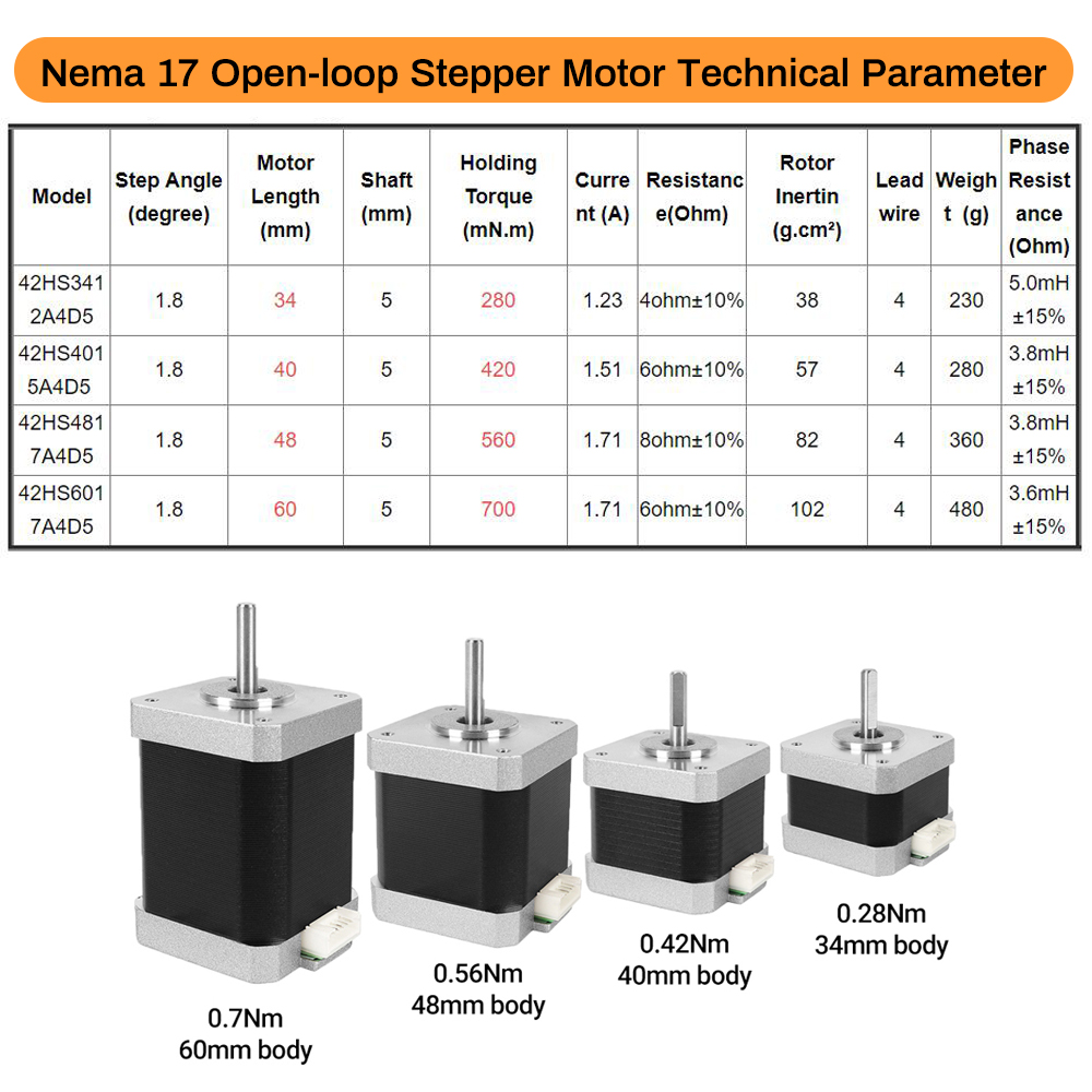Nema17 Stepper Motor 42 Motor  - Stepper Motor Nema17 review and price