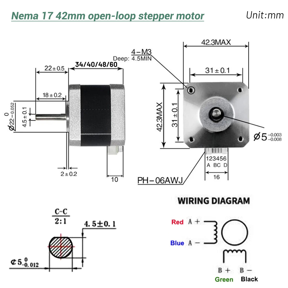 Nema17 Stepper Motor 42 Motor  - Stepper Motor Nema17 review and price