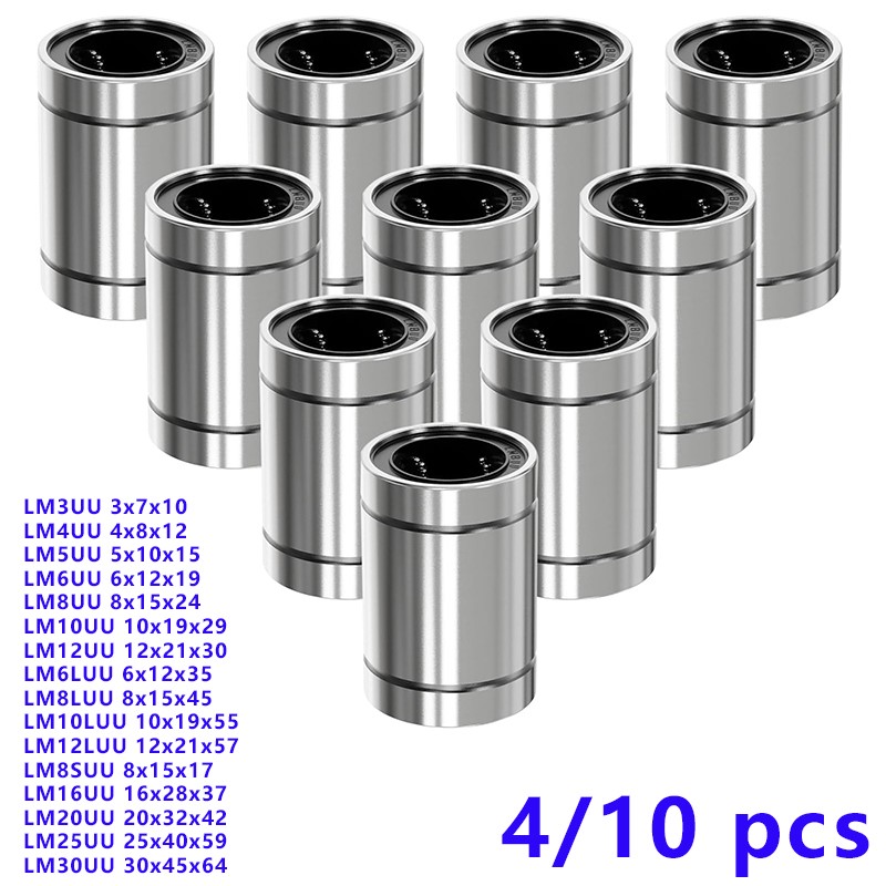 4/10PCS LM8UU LM10UU LM16UU LM - Linear Rod 8Mm review and price